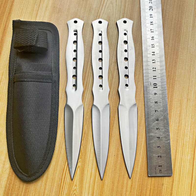 Practice Throwing Knife Set YF143 – 3-Piece, White Practice Throwing Knife Set YF143 – 3-Piece, White